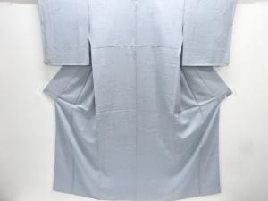 ヱ霞に菊模様織り出し一つ紋色無地着物